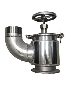 Betts 4 In. Stainless Steel QRB Valve, 90 Degree Bend