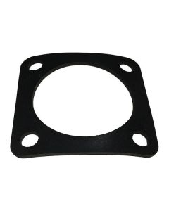 3" TTMA Square Flange Gasket, Black Buna, 1/8" Thick