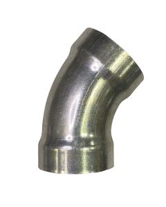 3" L/H 45Deg Seamless Aluminum Belled Elbow