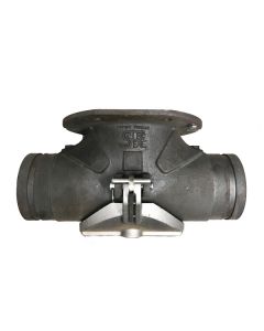 5" Civacon Iron Sure Seal Bottom Drop Tee, GXG