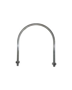 10" X 3/8" Hose Tube U-Bolt Plated