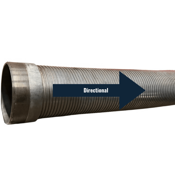 Directional Stainless-Steel Hose, 4" X 234"