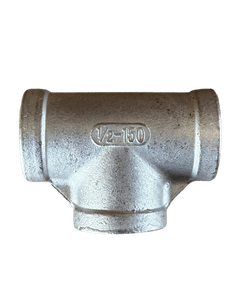 1/2" FNPT Stainless Steel Tee Fitting