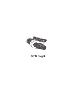 Fit N' Forget Jumper w/ .180 Receptacle Adapter for Strobe Lights