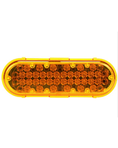 Super 60, LED, Strobe, 36 Diode, Oval Yellow, 12V
