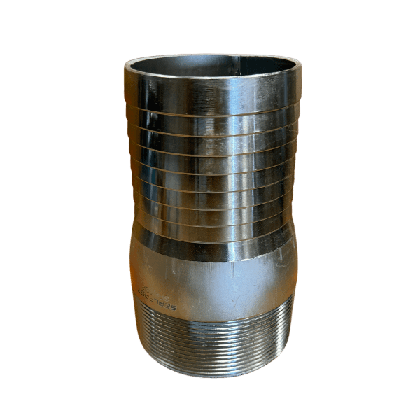 4" Male Thread X Hose Shank Steel Plate