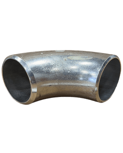 3" Aluminum Long Radius Beveled Bend, 90-Degree