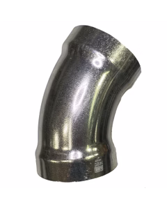 4" L/R 45Deg Seamless Aluminum Belled Elbow