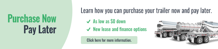 Learn about available financing options for new tank trailers